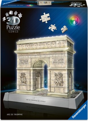 3D Puzzle Iconics: Triumphbogen Paris - mit Licht