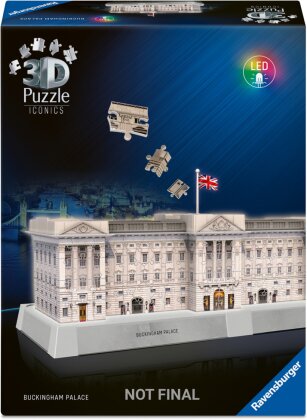 3D Puzzle Iconics: Buckingham Palace - mit Licht