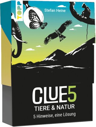 CLUE5 #Tiere. 5 Hinweise - nur eine Lösung. Das Trend-Quiz für deine Tasche