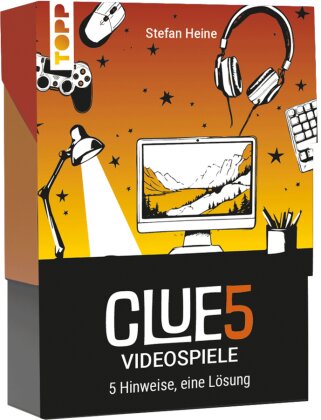 CLUE5 #Videospiele. 5 Hinweise - nur eine Lösung. Das Trend-Quiz für deine Tasche