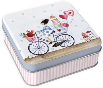Geschenkdose. Fahrrad