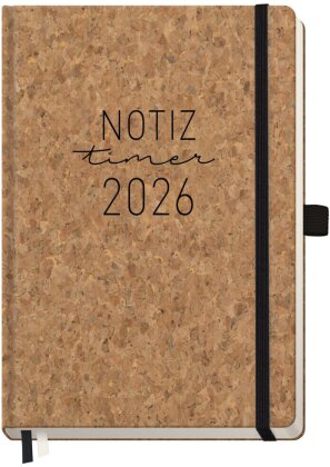 Wochen-Notiz-Timer Classic 25/26 A5 18 Monate [Kork]