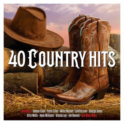 40 Country Hits (2025 Reissue, Not Now Records, 2 CD)