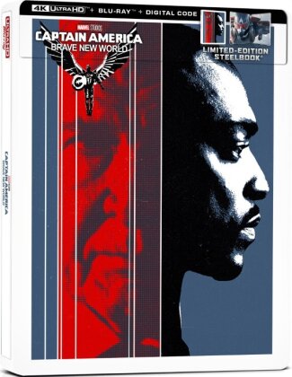 Captain America: Brave New World (2025) (Limited Edition, Steelbook, 4K Ultra HD + Blu-ray)