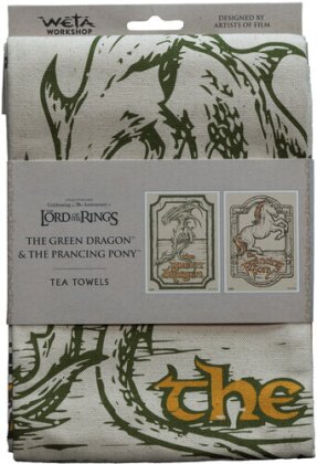 Other - Lotr Green Dragon & Prancing Pony Tea Towel (2Pk)