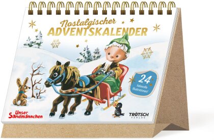 TRÖTSCH - Unser Sandmännchen Nostalgischer Adventskalender zum Aufstellen