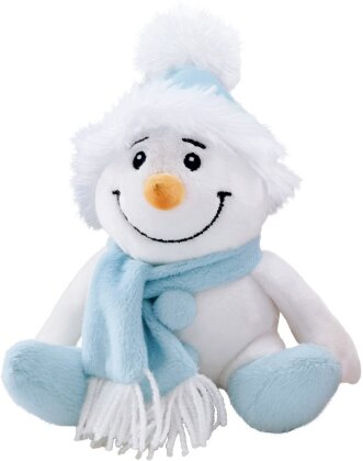 TRÖTSCH - Plüsch Schneemann türkis