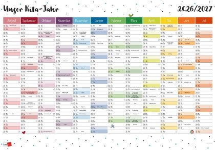 Wandkalender - Unser Kita-Jahr 2026/27