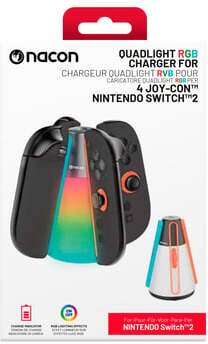 Chargeur Quadlight RVB pour 4 Joy-Con Nintendo Switch 2