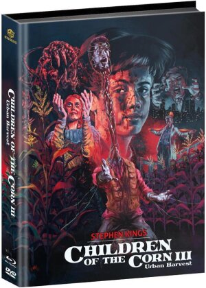 Children of the Corn 3: Urban Harvest (1995) (Wattiert, Limited Edition, Mediabook, Blu-ray + DVD)