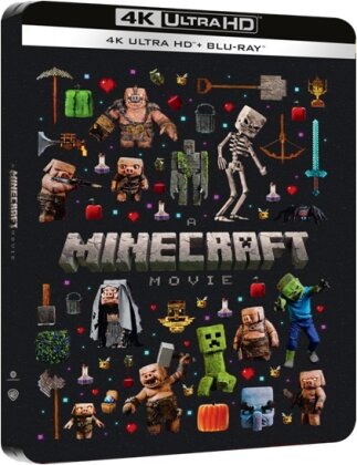 A Minecraft Movie (2025) ("Collectors" Cover, Edizione Limitata, Steelbook, 4K Ultra HD + Blu-ray)