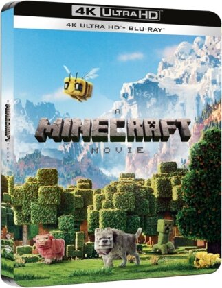 A Minecraft Movie (2025) ("Day Scene" Cover, Edizione Limitata, Steelbook, 4K Ultra HD + Blu-ray)
