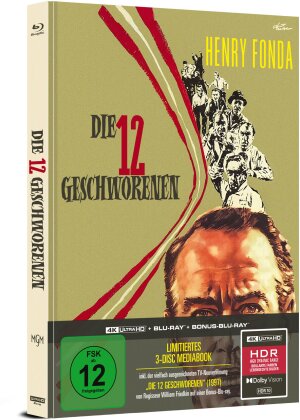Die zwölf Geschworenen (1957) (Limited Edition, Mediabook, 4K Ultra HD + 2 Blu-rays)