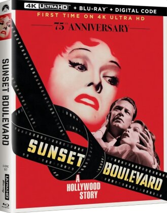 Sunset Boulevard (1950) (75th Anniversary Edition, b/w, 4K Ultra HD + Blu-ray)