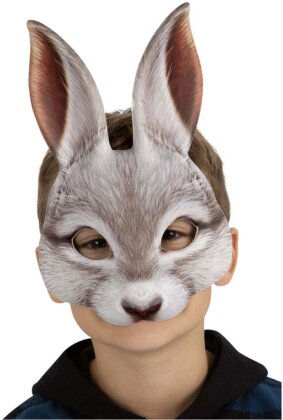 Hase weiss Maske für Kinder