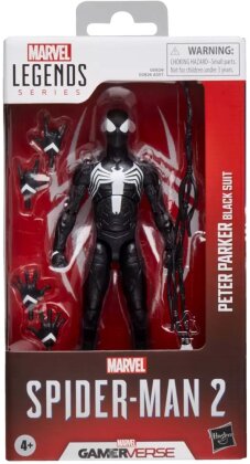 Marvel Legends Series - Peter Parker (Black Suit) - Spider-Man 2 - Gamerverse - 15 cm