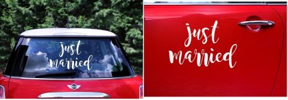 Just Married Sticker