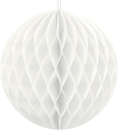 Wabenball Deko weiss 1 Stück 40cm