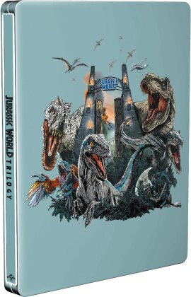Jurassic World 1-3 - Trilogy (Limited Edition, Steelbook, 3 4K Ultra HDs)