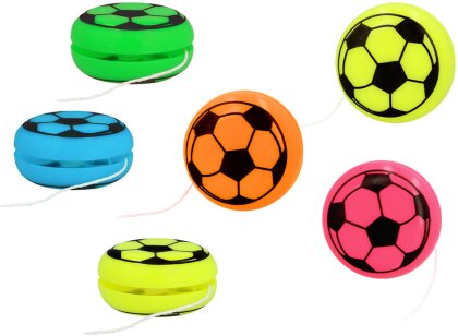 6 Fussball Jo-Jos Spielzeug