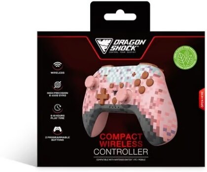 DragonShock - PopTop Compact Bluetooth Wireless Controller Pink Cube
