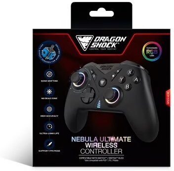 DragonShock - NEBULA ULTIMATE - Pro Wireless Controller Full Black