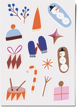 Stickerbogen Winter