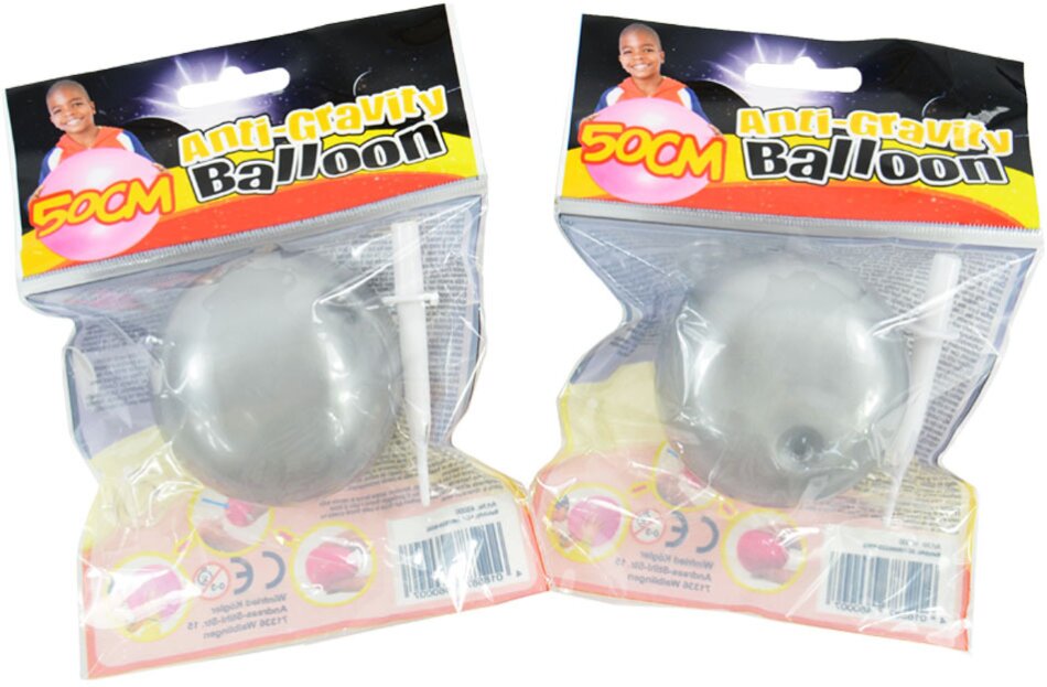 Ballon Anti-Gravity silber