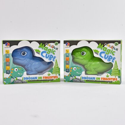 Dinosaurier grün/lila Magic Cube