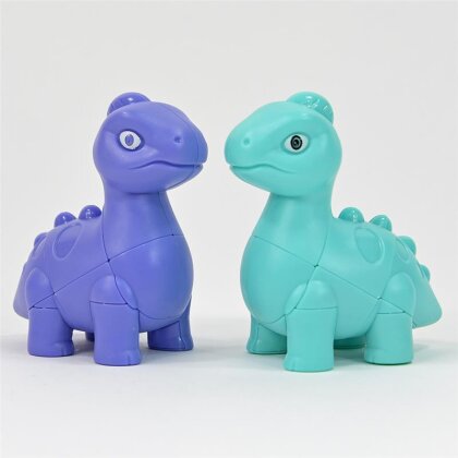 Dinosaurier türkis/lila Magic Cube