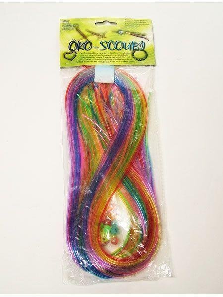 Öko-Scoubis Glitter mit Perlen/Scoubidou,35 Stck - 1 Meter