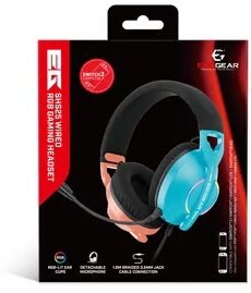 EgoGear - SHS25 Wired RGB Gaming Headset Pink & Blue