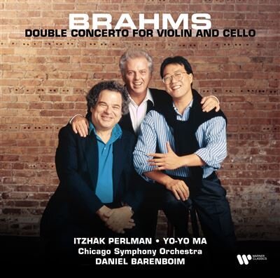 Itzhak Perlman, Yo-Yo Ma, Johannes Brahms (1833-1897), Daniel Barenboim & Chicago Symphony Orchestra (CSO) - Doppelkonzert für Violine & Cello (LP)