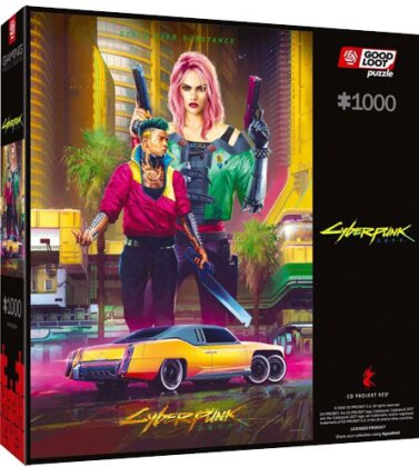 Merc Puzzle Cyberpunk 2077 Kitsch Style 1000 Teile