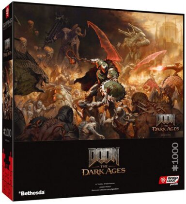 Merc Puzzle Doom - The Dark Ages Slayers Rag 1000 Teile
