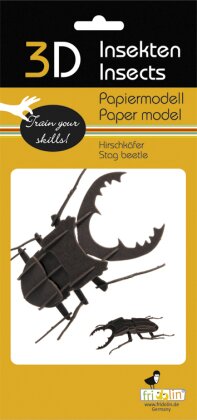 3D Papiermodell Hirschkäfer