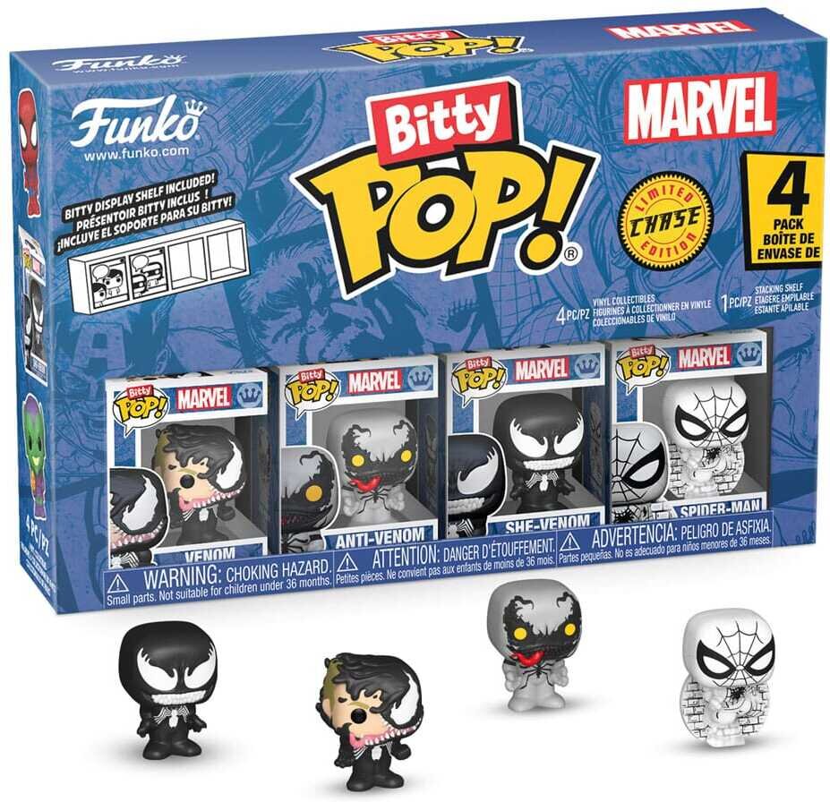 Spider-Man Bitty POP! Vinyl Figuren 4er-Pack Series 3 2 cm