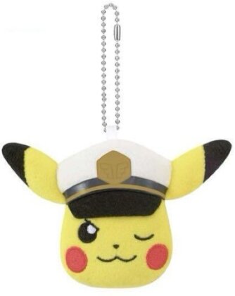 Peluche Porte-clef - Captain Pikachu (A) - Pokemon - 6 cm