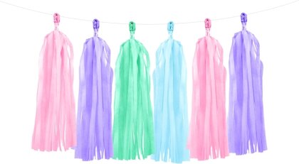 Girlande Pastell Lila Mix