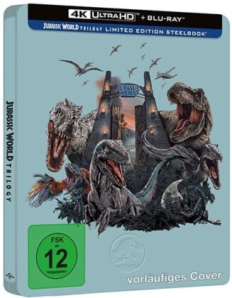 Jurassic World Trilogie (Limited Edition, Steelbook, 3 4K Ultra HDs)