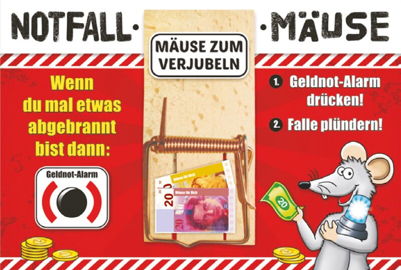 Noftall Mäuse Mausefalle Geldgeschenk