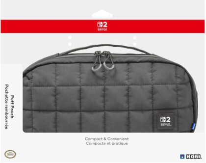 Nintendo Switch 2 Tasche gesteppt schwarz HORI - (offiziell lizenziert)