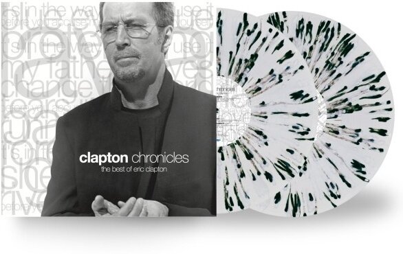 Eric Clapton - Chronicles - Best Of 2025 Reissue, Bushbranch, Surfdog Records, Black & White Splatter Vinyl, 2 LP