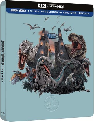 Jurassic World 1-3 - Trilogy (Edizione Limitata, Steelbook, 3 4K Ultra HDs)