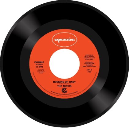The Topics - Booking Up Baby/Giving Up (7" Single)