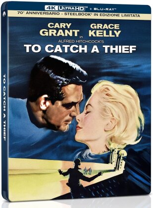 To Catch a Thief (1955) (70th Anniversary Limited Edition, Steelbook, 4K Ultra HD + Blu-ray)