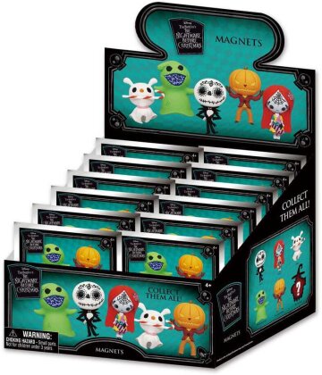 Nightmare before Christmas Magnete blind pack Series 2 Display (12)