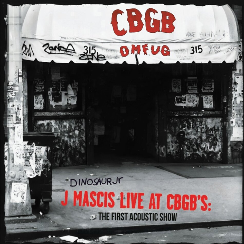 J Mascis (Dinosaur Jr.) - Live At CBGB's The First Acoustic Show 2025 Reissue, Transparent Red Vinyl, LP