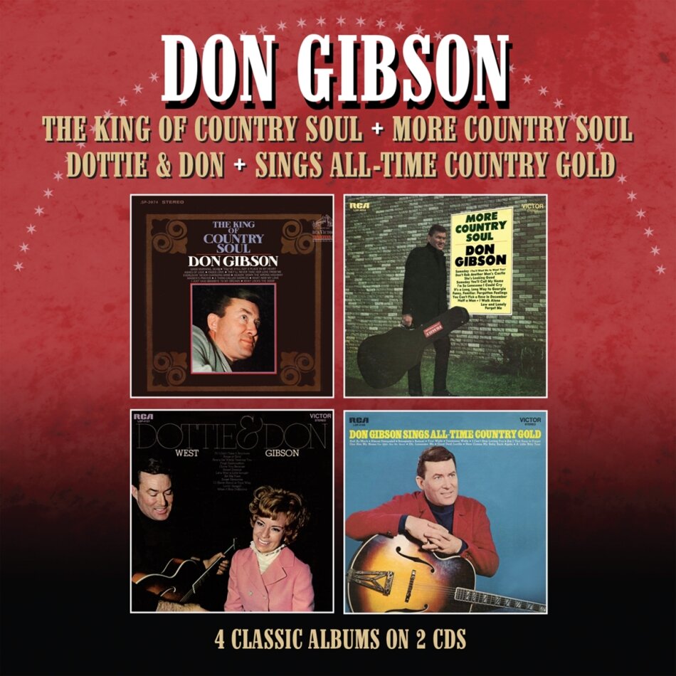 Don Gibson - The King Of Country Soul / More Country Soul / Dottie & Don / Sings All-Time Country Gold 2 CD