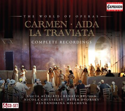 Giuseppe Verdi (1813-1901), Georges Bizet (1838-1875), Roberto Paternostro, Ivan Marinov, … - The World Of Operas - La Traviata, Aida, Carmen - Complete Recordings (6 CDs)